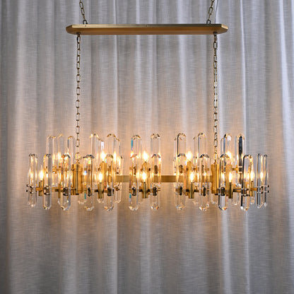 Modern Luxury Linear Crystal Chandelier