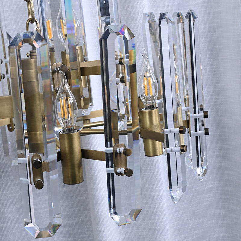 Modern Luxury Linear Crystal Chandelier
