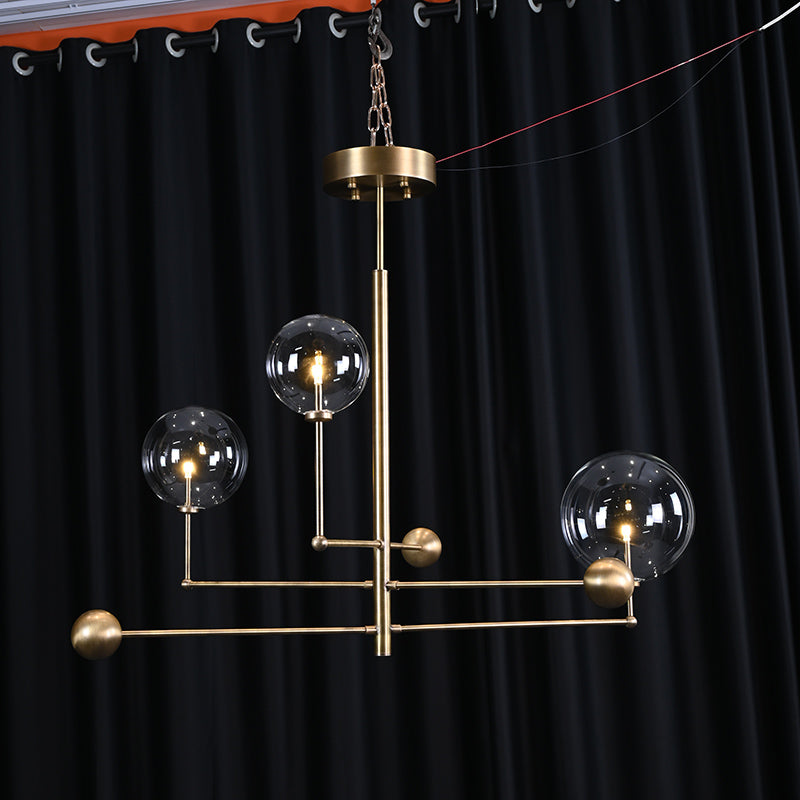 Modern Glass Globe Chandelier
