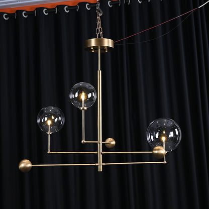 Modern Glass Globe Chandelier