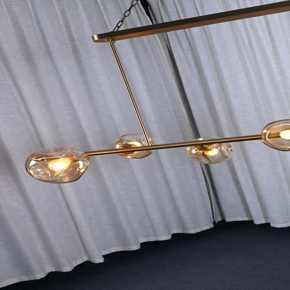 Bubble Glass Linear Chandelier