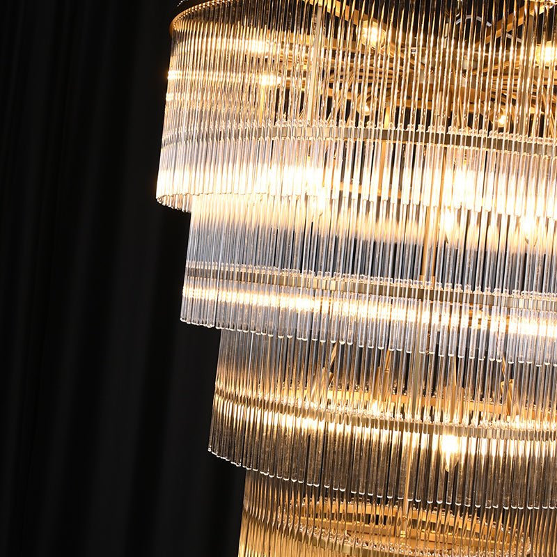 Luxury Tiered Crystal Chandelier