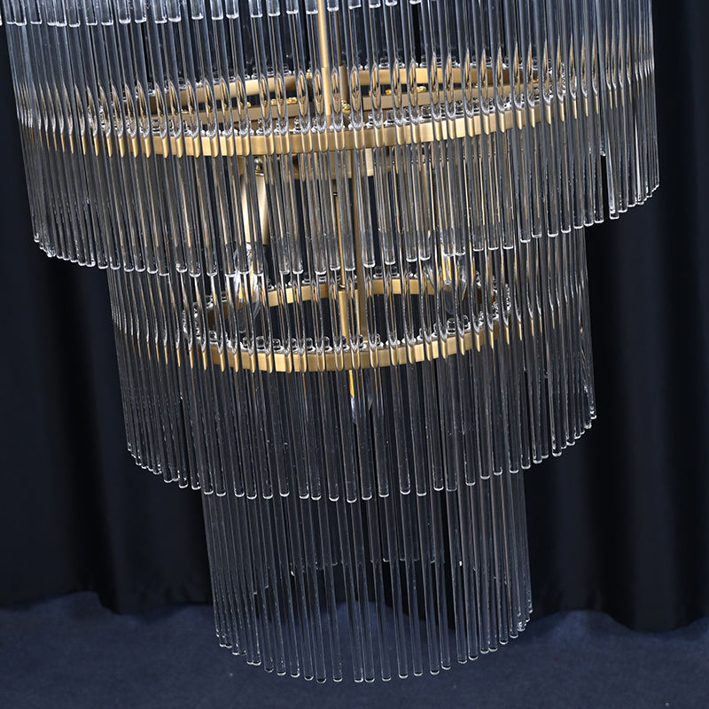 Luxury Tiered Crystal Chandelier