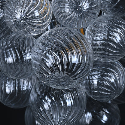 Textured Glass Globe Wall Sconce