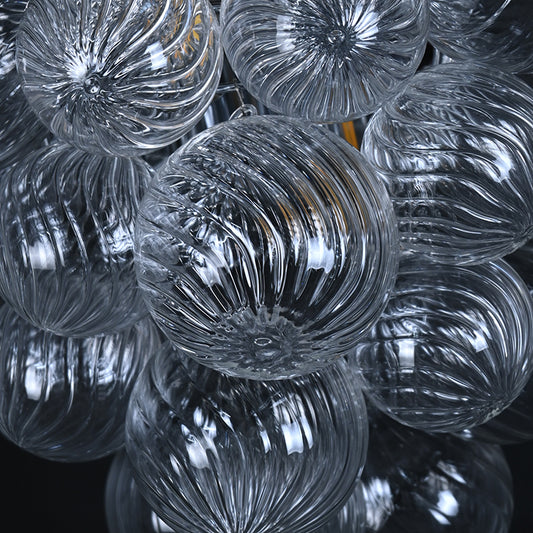 Textured Glass Globe Wall Sconce