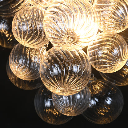 Textured Glass Globe Wall Sconce