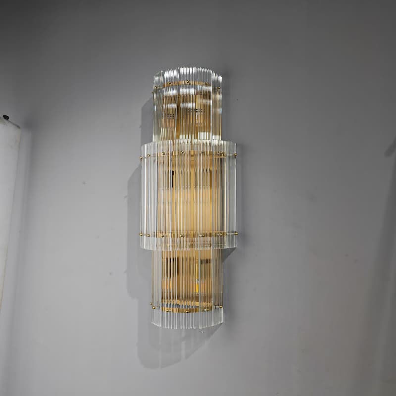 San Marco Large Round Glass Wall Sconce