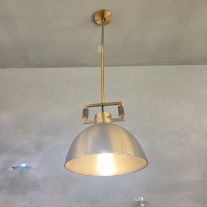 Machinist Metal Cloche Pendant Light