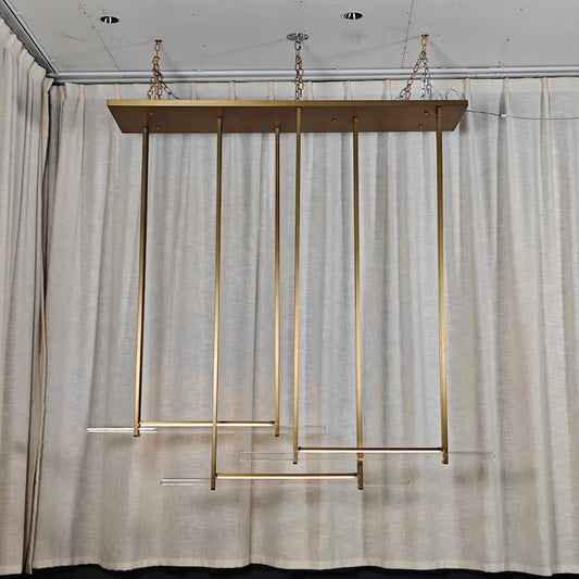 Audubon Triple Bar Crystal Chandelier