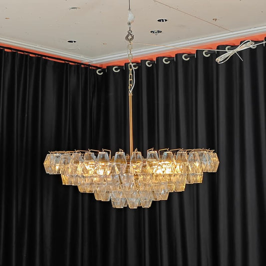 Chiara Tiered Glass Round Chandelier