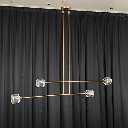 Demaret K9 Crystal Linear Chandelier