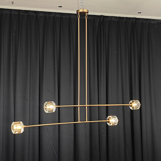 Demaret K9 Crystal Linear Chandelier