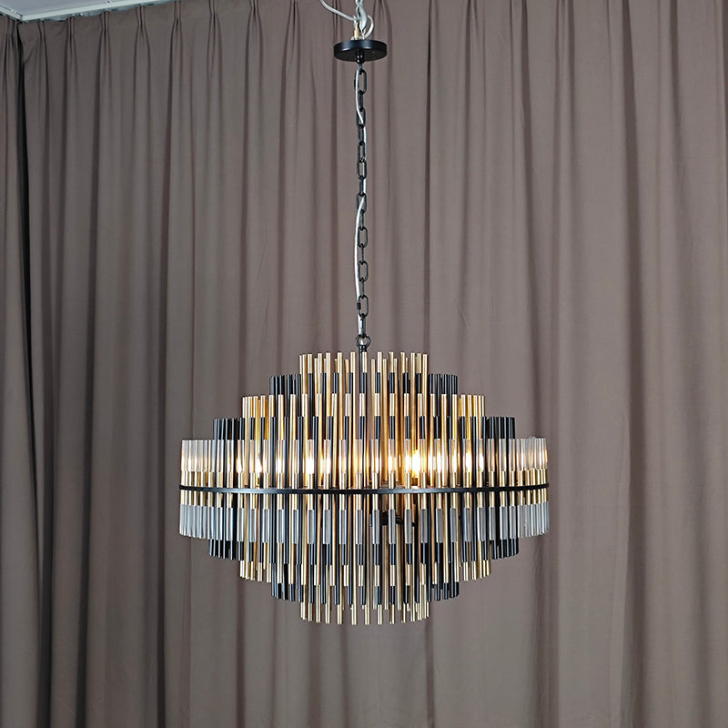 Modern Mixed Metal Chandelier