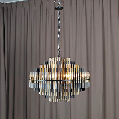 Modern Mixed Metal Chandelier