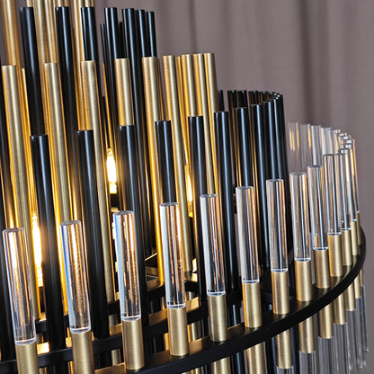 Modern Mixed Metal Chandelier
