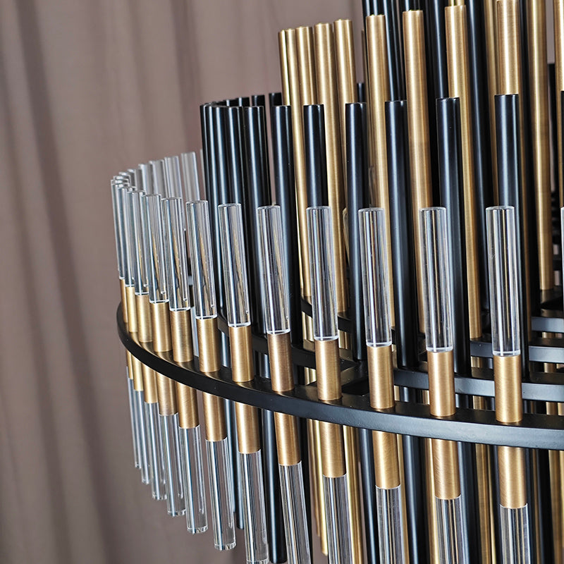 Modern Mixed Metal Chandelier