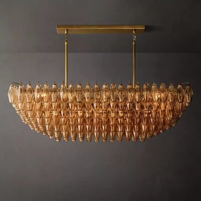 Chiara Rectangular Glass Chandelier