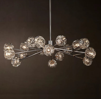 Clear Glass Round Chandelier