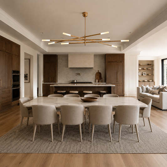 Glass Linear Chandelier