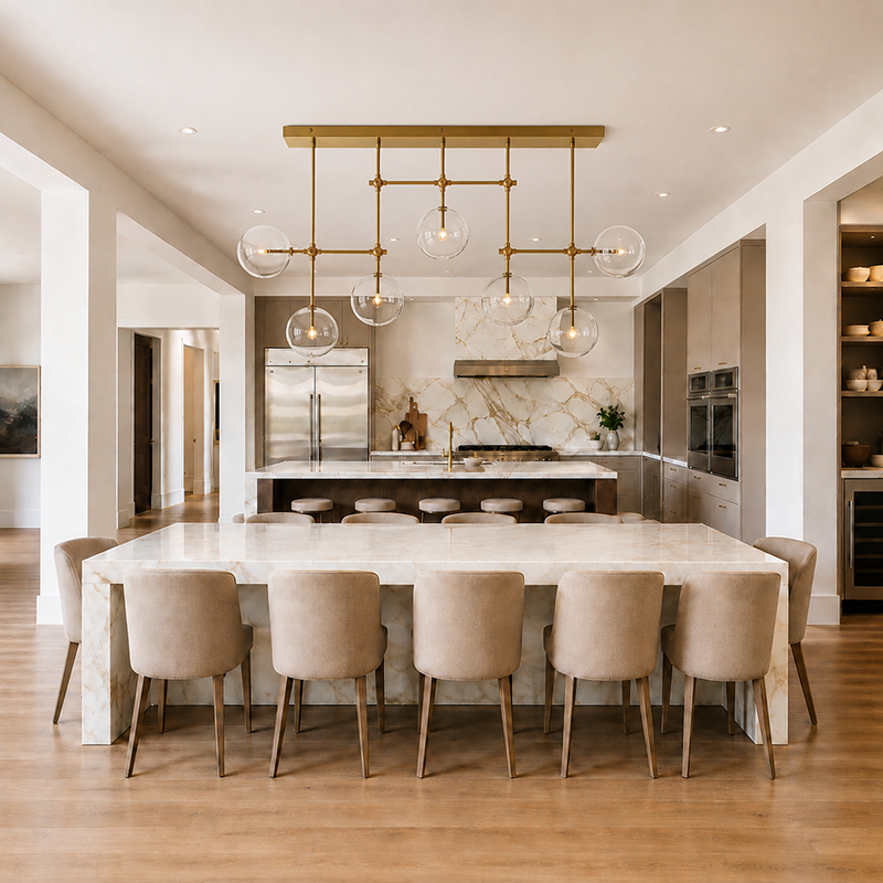Modern Luxury Glass Globe Chandelier
