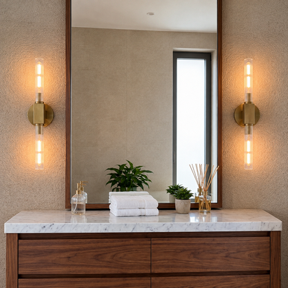 Glass Linear Sconce