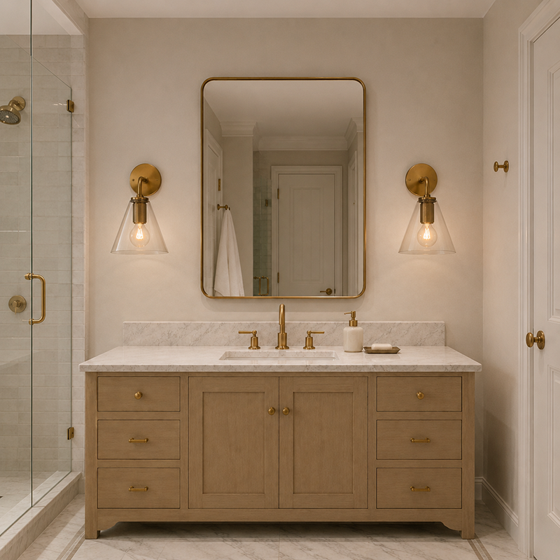 Utilitaire Glass Wall Sconce