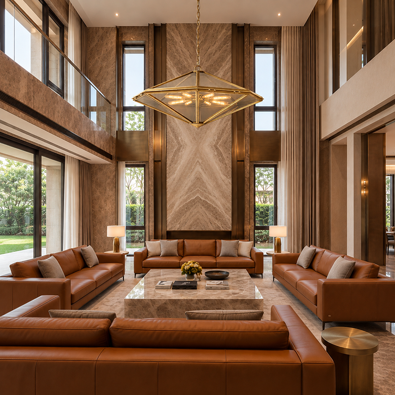 Luxury Glass Living Room Chandelier