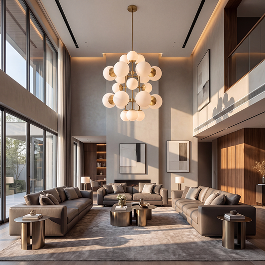 Modern Glass Globe Chandelier