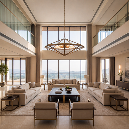 Luxury Glass Living Room Chandelier
