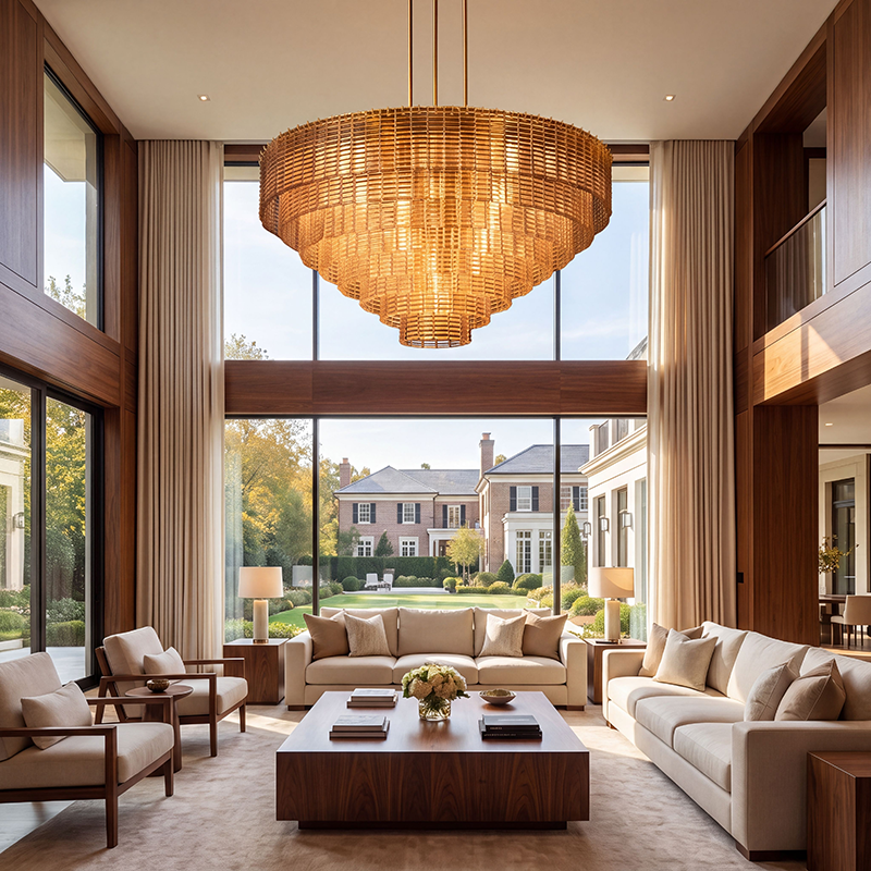 Sirene Tiered Clear Glass Chandelier