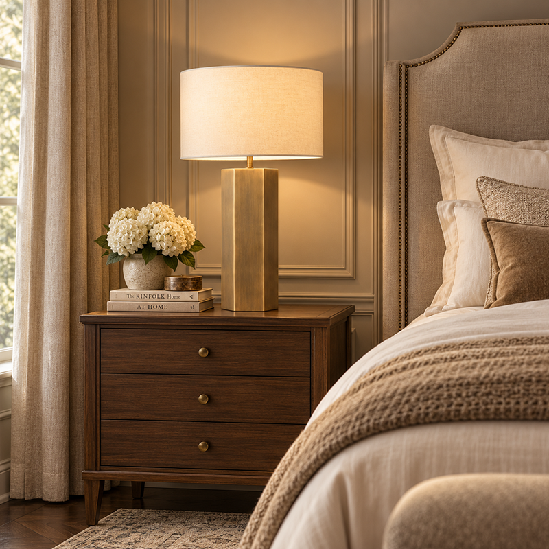 Modern Brass Table Lamp