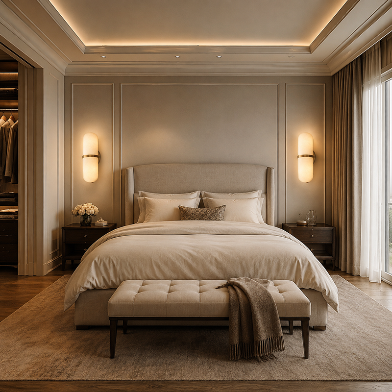 Modern Alabaster Wall Sconce