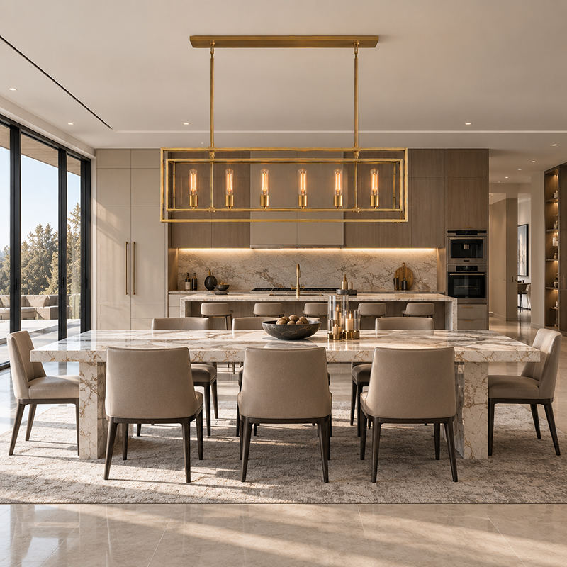 Glass Dining Room Chandelier