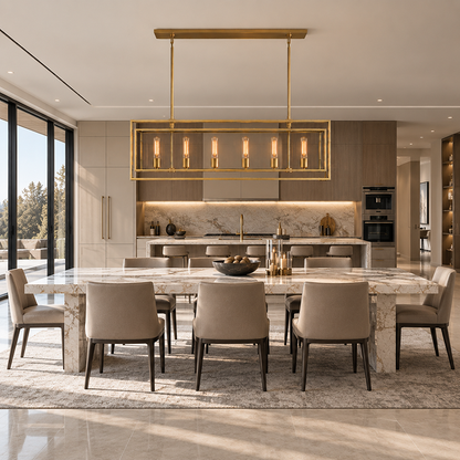 Glass Dining Room Chandelier