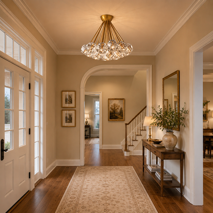 Clear Glass Flush Mount Ceiling Light