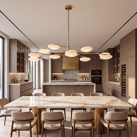 Modern Glass Linear Chandelier