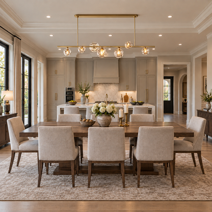 Bubble Glass Linear Chandelier