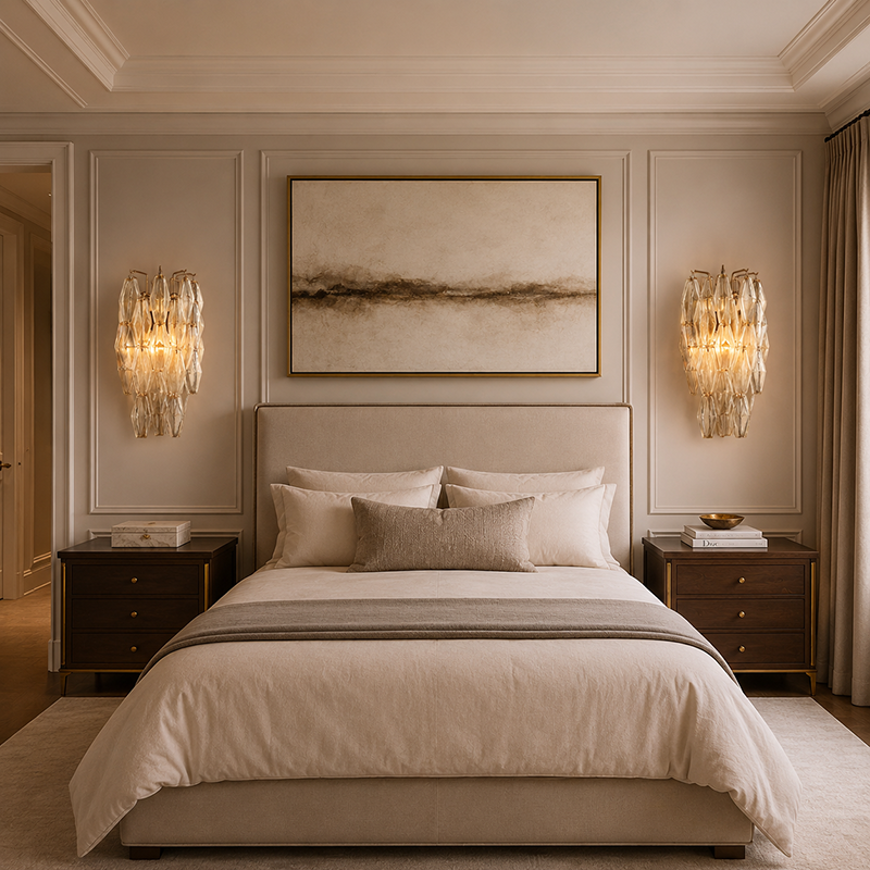 Chiara Modern Glass Wall Sconce