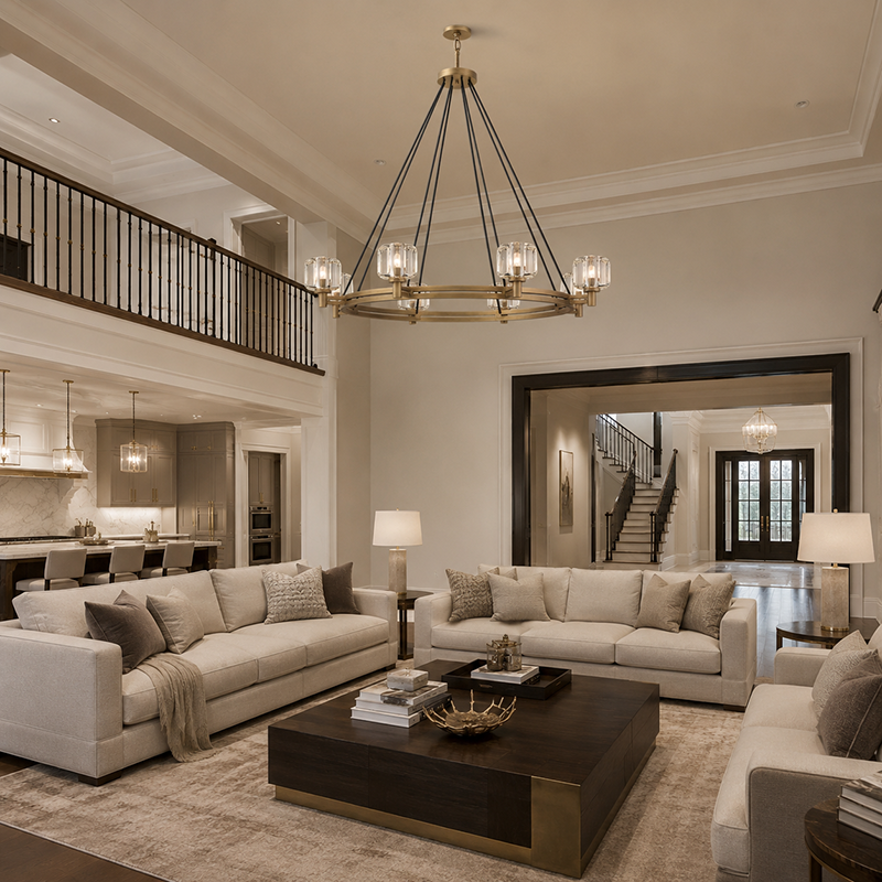 Demaret Modern Round Chandelier