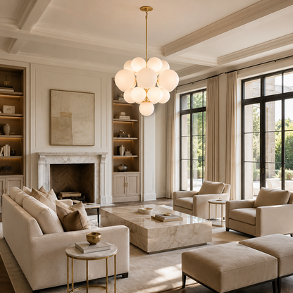 Luxury Globe Glass Chandelier